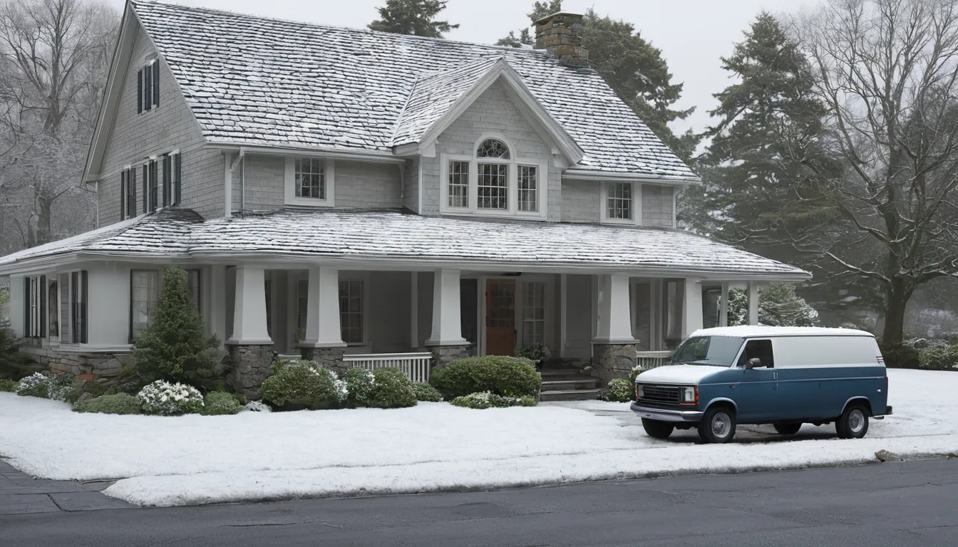 A cozy older house with snow on the roof in Canonsburg